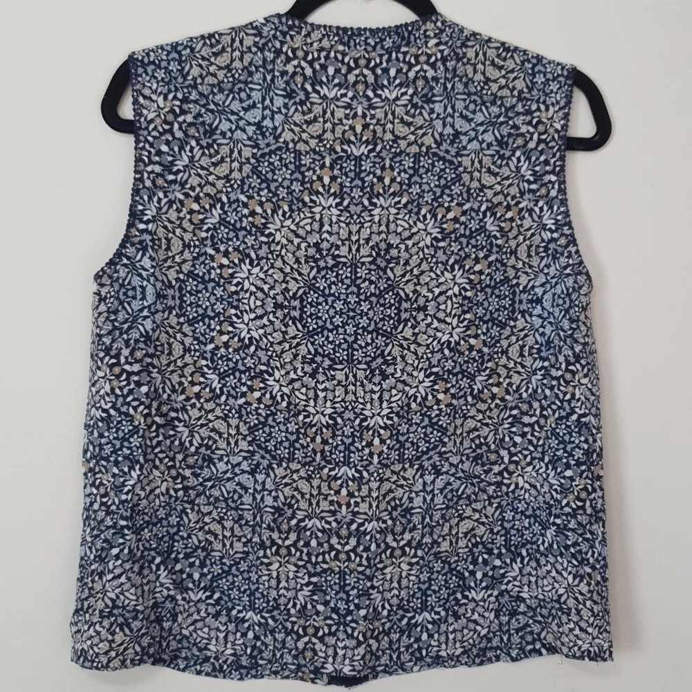Tory Burch Silk Kaleidoscope Floral Blouse